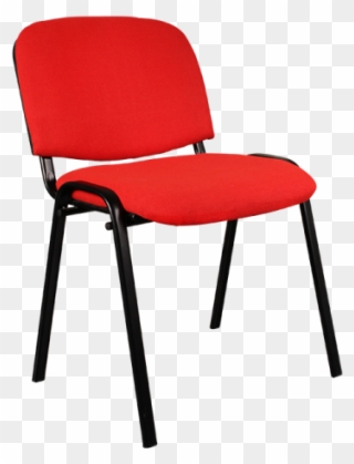 Visitor Chair Ais 01 Black Blue Grey Red - Red And Black Chair Clipart
