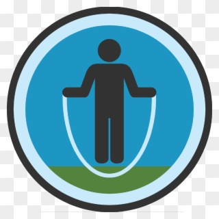Skipping Badge Can't Remember When I Learned To Jumprope - Trousers Clipart