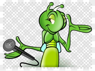 Quiet Crickets Cartoon Clipart Jiminy Cricket Cartoon - Cricket On The Hearth (english Edition) - Png Download