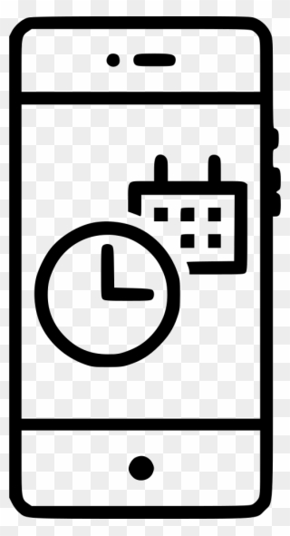 Date Time Schedule Calender Planning Event Clock Comments - Icon Clipart
