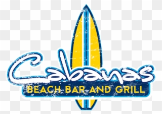 Cabanas Beach Bar And Grill - Beach Bar And Grill Logos Clipart