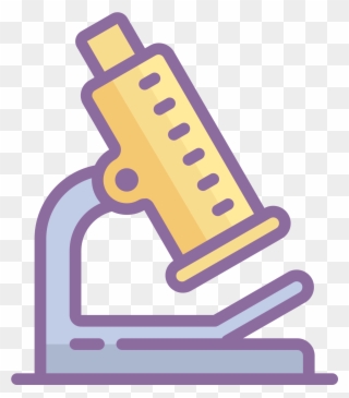 The Icon Is Depicting A Microscope - Dusk Science Icon Clipart