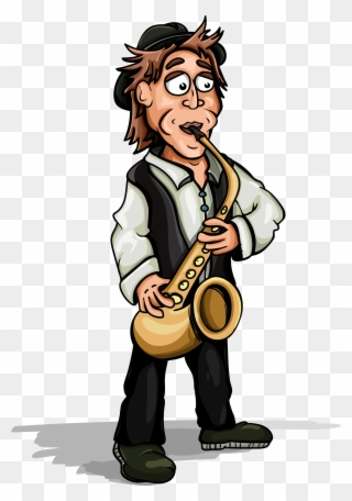Sax Man Player - Saxophone Clipart