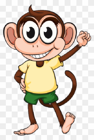 Related For Funny Monkey Clipart - Child Cartoon Monkey - Png Download