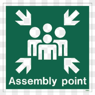 Assembly Point Sign Board Clipart