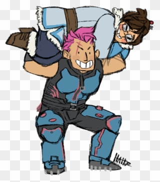 Lifting Your Gf Combines Quality Time With Your Workout - Overwatch Gif Zarya Transparent Clipart