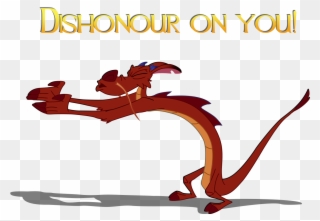 Oh I Know, They Are Not Perfect - Mushu Dishonor Clipart