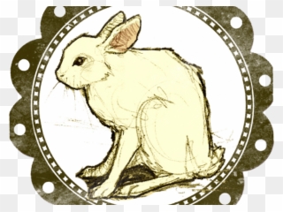 Rare Clipart Charm - Follow The White Rabbit - Png Download