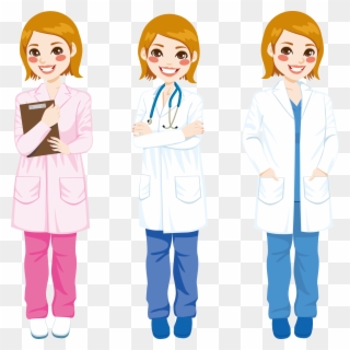 Doctors Clipart White Coat - Doctors Cartoon - Png Download