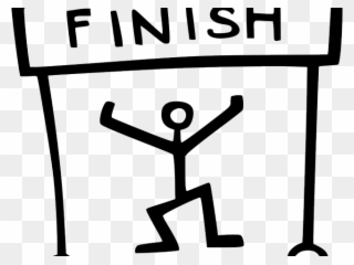 Finish Line Clipart Commence - Clip Art Finish Line - Png Download