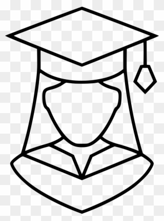 Graduation Girl Comments - Graduation Hat Icon Png Clipart
