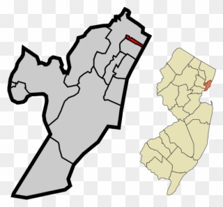 Hudson County New Jersey Incorporated And Unincorporated - Newark Nj On Map Clipart