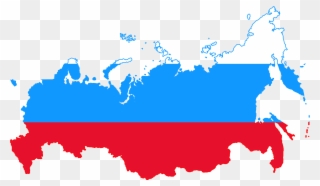 File Flag Map Of - Russian Flag Transparent Background Clipart