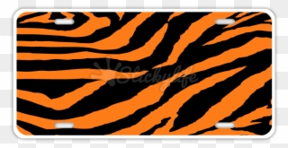 Tiger License Plate - Vehicle Registration Plate Clipart