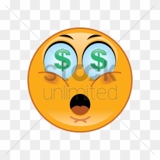 Face With Dollar Sign Eyes Clipart