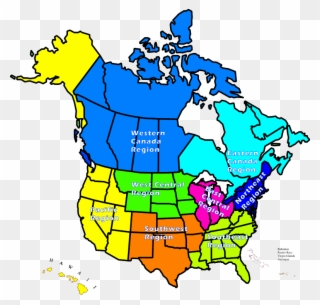 North American Regional Groupfighting League Wip Sign - All The Regions Of North America Clipart