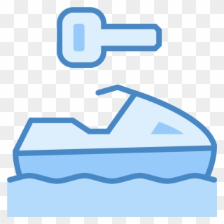 Its A Logo Of A Jetski Riding In Water Clipart