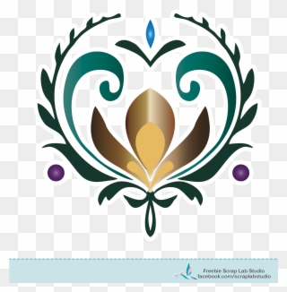 Traditional Flower Embellishment Of The Royal Family - Frozen Crocus Clipart