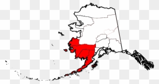 Southwest Alaska Map Clipart