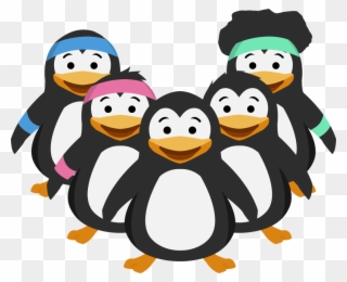Banner Library Download Meet Your New Buddy Sweaty - Penguin Workout Clipart