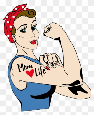 Hard Working Mom Cartoon Clipart