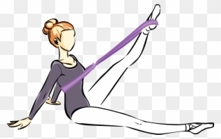 Yoga Techniques And Strategies For Movie's - Plum Band Stretches Clipart