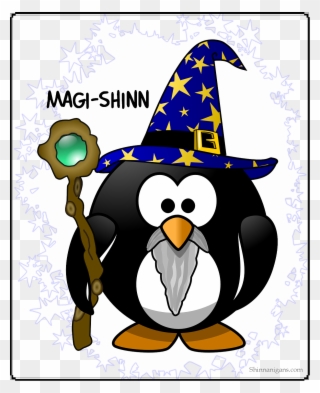 Find At Cafe Press And Zazzle - Magician Penguin Shower Curtain Clipart