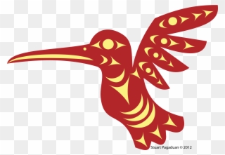 Hummingbird-sxwuttsulii - Coast Salish Art Drawings Clipart