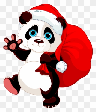 Christine Staniforth ♛༻ Gift Vector, Christmas Panda, Clipart