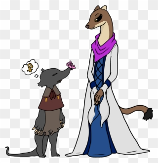 @canadianmerc's Weasel Seamstress Abagail, With Her - Cartoon Clipart