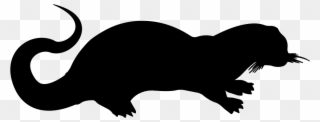 Sea Weasel Mammal Shape Comments - Ferret Clipart