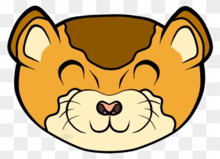 Chibi-ish Weasel Face Clipart