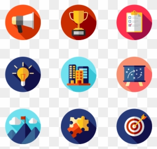 Business Strategy - Business Matching Icon Flat Png Clipart