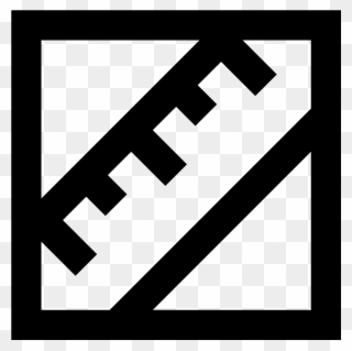 This Icon Is Depicting A Ruler Tilted Diagonally And - Lipids Icon Clipart