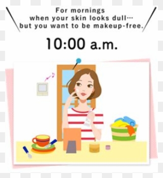 Create A Makeup-free Look With Both Moisture And Uv - Skin Clipart