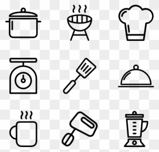 Cooking Pot Icons - Room Service Clipart