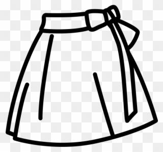 Crepe Wrap Skirt Clipart