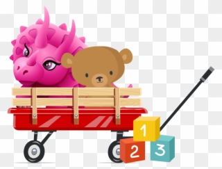 Toys & Wagons - Child Clipart