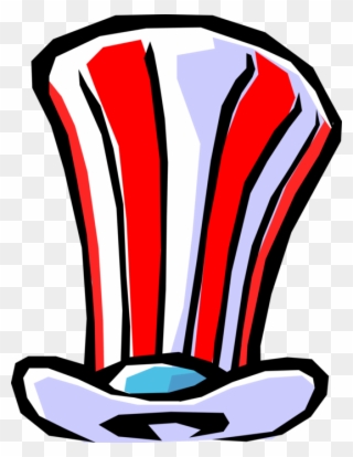 Vector Illustration Of Washington, D - Uncle Sam Hat Clipart