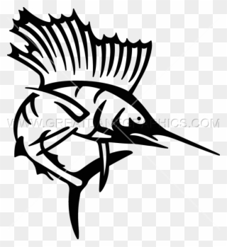Picture Black And White Sailfish Production Ready Artwork - Sailfish Svg Clipart