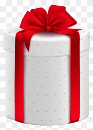 Free Png Download White Gift Box With Red Bow Clipart - Gold Christmas Present Png Transparent Png