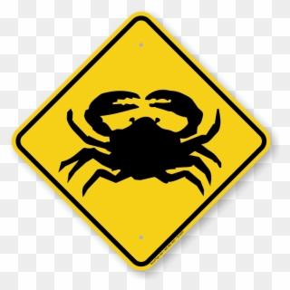 Crab Crossing Sign - Game Controller Yellow Logo Clipart
