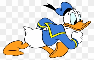 Donald Duck Clipart Ear - Desenho Do Pato Donald Colorido - Png Download