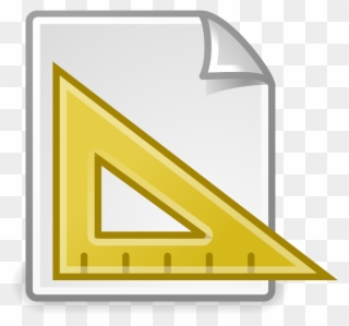 Gnome Document Page Setup - Document Template Icon Clipart