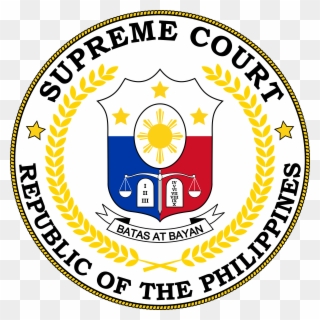 Official Army Emblem Clip Art Images Gallery - Seal Of The Supreme Court Of The Philippines - Png Download