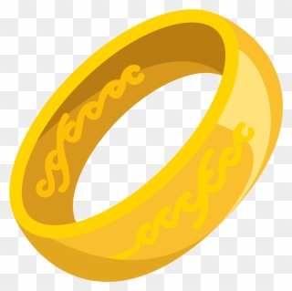 One Ring Png Icon - Lotr Ring Vector Png Clipart