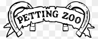 Get Free High Quality Hd Wallpapers Free Coloring Page - Petting Zoo Clipart Black And White - Png Download