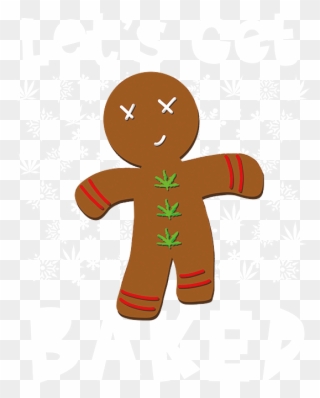 Lets Get Baked Gingerbread Man Stock Transfer - Illustration Clipart