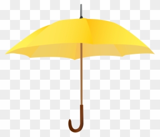 Light Umbrella Cliparts - Yellow Umbrella High Quality - Png Download