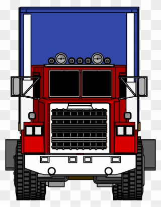 Trailer Fire Engine Clip Art Semitrailer Transprent - Front Of A Big Truck - Png Download